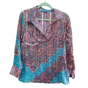 BOHO CHIC SEQUIN TUNIC TOP